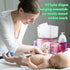 4 NANYEZH Acrylic Diaper Caddy, Baby Wipes Organizer for Changing Table, Dresser Top Tabletop Organizer with Detachable