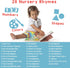 28 Counting 28-Button 1-3 LEARNING BUGS Numbers, Colors & Shapes Favorite Nursery Rhymes, Musical Books for Toddlers