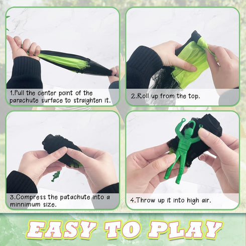 14 Pcs Tangle Free Parachute Toy, Hand Throw Flying Toys for Kids, Boys, Girls, Party Favors, No Battery Required (7