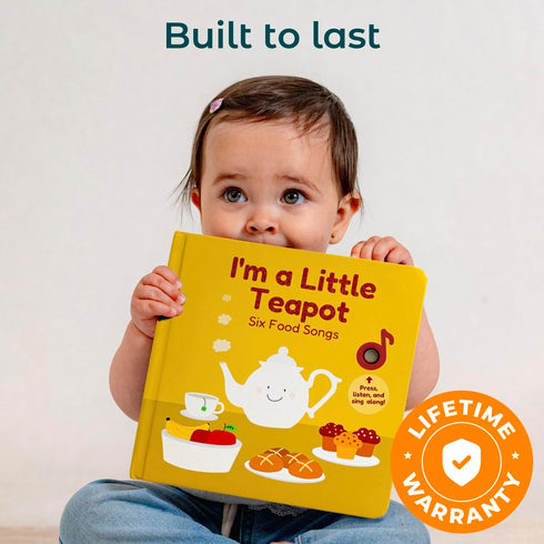 1-3 Cali's Books I'm a Little Teapot Music Book for Toddlers Years Old - Food Musical Books, Interactive Baby Sound