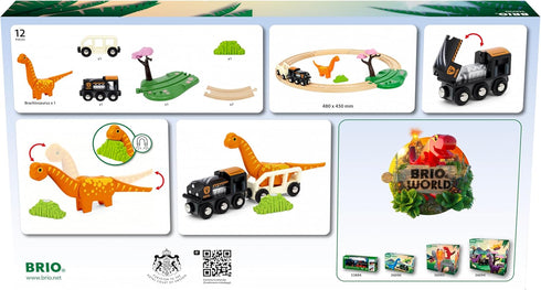 36098 Set 3 BRIO World Dinosaur Circle | Toy Train for Kids Aged Years Up