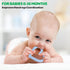 Baby Teether Silicone Teething Toys for 0-6 Months, Chew Toys for Teething Relief, BPA-Free Gifts
