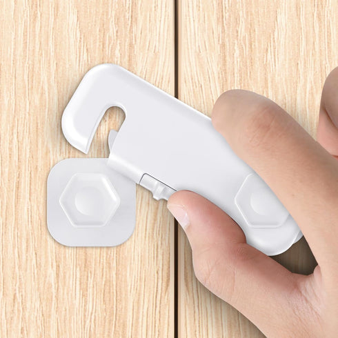 6 Pack Fridge Locks for Kids, Cabinet Locks Baby Proofing, Child Proof Refrigerator Lock for Safety, Baby Locks for