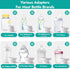 NCVI Portable Glass Bottle Warmer for Baby Travel on The Go, Car USB Breastmilk Warmer Battery Powered, Airplane