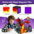 Set 3-5 5-7 4-6 6-8, 3+ GobiDex Dinosaur Toys Magnetic Tiles Lava Cave Dinosaur World - Magnetic Building Blocks