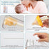 Set Baby Bottle Brush, VOOWO Portable Travel Bottle Cleaner Kit, Silicone Baby Bottle Cleaner Brush with Baby Bottle