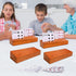 Set 4(Orange) Card Holders for Playing Cards Holder Stand Wood Playing Card Holder for Kids Canasta Holder for Adults