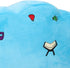 Kids Plush Quran Pillow, Blue Cloud Shape Stuffed Quran Learning Pillow with LED Light