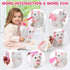 WorWoder 15PC Robot Plush Electronic Interactive Cats That Move and Meow Walking Wagging Lifelike Stuffed Kitten Toy