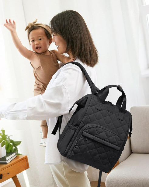 Backpack, Backpack LOVEVOOK Small Diaper Bag Mini Baby Bag for Girl Boy with Changing Pad, Diaper for Mom Dad
