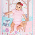 Set 3 Set UOMNY Crib Bedding for Girls Piece Woodland Baby Girl Crib Bedding Include Fitted Crib Sheet Comforter Crib