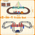 Set 5-8, 2 1 100+ 3 4 5 6 7 8+ Electric Train for Kids Ages in DIY Tracks Toy Dual-Layer Tracks with Light-Up Bridge