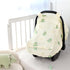 Summer Muslin Baby Car Seat Cover for Boys Girls, Infant Carseat Canopy with Breathable Mesh Peep Window, Lightweight