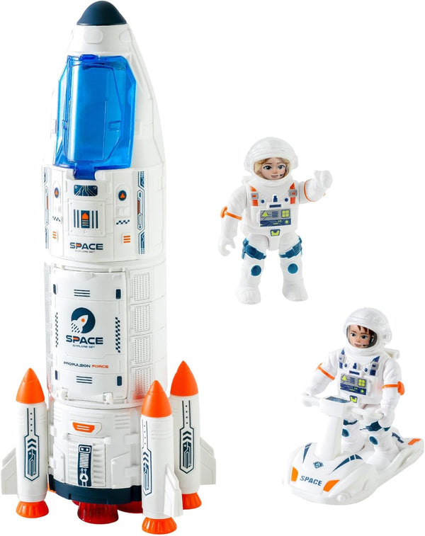 Wbzle Rocket Ship, Space Shuttle Astronaut & Space Adventure Toys,Science Educational Rocket
