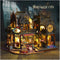 DIY Miniature Dollhouse Kit Magic Castle, Tiny House to Build, 3D Wooden Puzzle Furnishing Decor Model