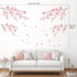 DECOWALL DS12-2003P1903 Watercolor Cherry Blossoms Wall Stickers, Peel and Stick Removable Wall Decals for Kids Nursery