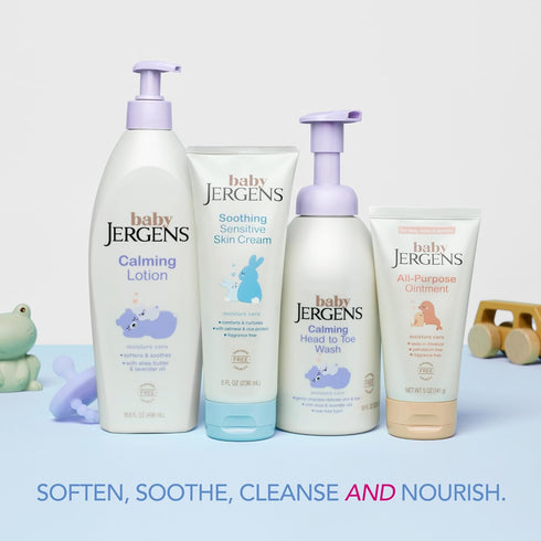 16.8 Oz Jergens Baby Calming Lotion, Baby Calming Lotion, Lavender Baby Lotion, Baby Moisturizer with Shea Butter