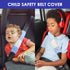 4 Pack Baby(9.8'X2.2''inch) Car Seat Belt Straps Cover for Baby Kids, Baby Carrier Straps Covers Stroller Strap Pads