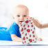 YETTASBIN 4 5 Pack Ladybugs Muslin Baby Hand Washcloths, Soft Cotton Bath Face Towel, Layers Extra Absorbent Feeding