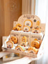 Jollcnoia 9 Set Set Happy Bread Series Food Cute Series Toy Mini Bricks Micro Building Kit Toys Desktop Ornaments Gift