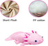 Tiny Heart Axolotl Plush, Stuffed Animal, Lifelike Cute Ambystoma Toy, Gifts for Kids, 18 Inches Long