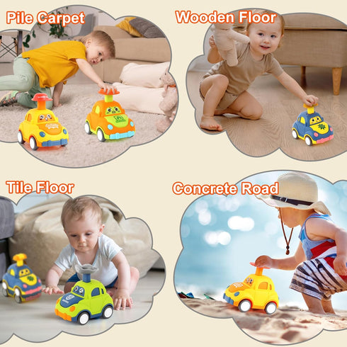 Car Toys for Toddlers 1-3, One Year Old Boy Birthday Gift, Pull Back City Vehicle Toys for Kids Party Favors