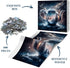 BBOLDIN 1000 Fantasy Winter Teapot Puzzle for Adults Piece, Night Forest Snow Scene Jigsaw Puzzle, Nebula Starry Night