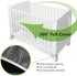 emopaw 140x70x95cm, (140 70 95cm) Breathable Mesh Crib Mosquito Net with Two-Way Zippers, Universal Baby Crib Cover