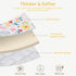 lasoftan 50 50 Baby Play Mat, Extra Large&Thick Baby Mat for Floor, x Play Mat for Baby Foldable Padded Baby Floor Mat