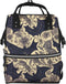 DWVTSLH Bat Print Diaper Bag Backpack Multifunction Nappy Bags Waterproof Mummy Backpack Large