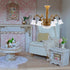 1/12 Angoily Miniature Chandelier Light Scale Dollhouse Ceiling Lamp Mini Lamp Decoration for Dollhouse Accessories