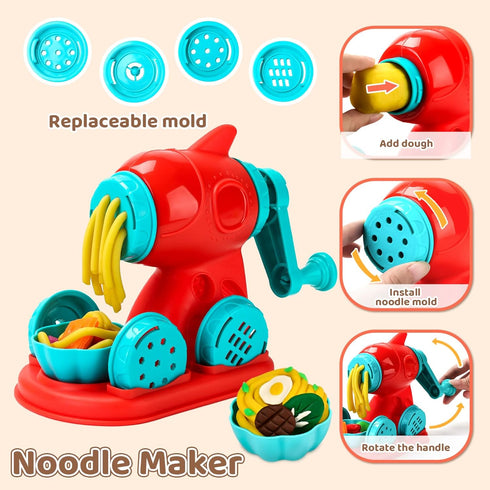 75 4 1 Sets 3-4-8, Playset Aprilwolf PCS in Dough for Kids Ages Art Crafts Dough Tools Kit, Ice Cream Noodle Hamburger