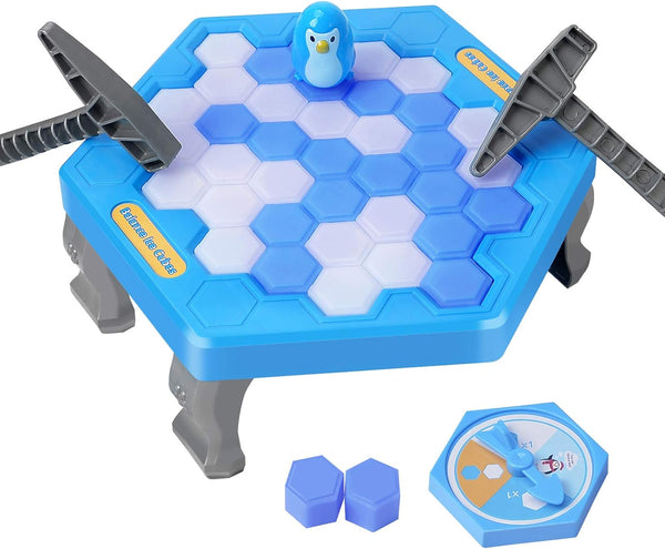 SS Save Penguin On Ice Game - Penguin Trap Break Ice, Family Party Ice Breaking Kids Puzzle Table Knock Block