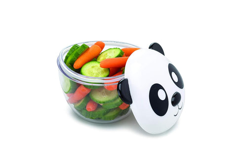 melii Animal Snack Containers with Lids - Food Storage for Kids and Toddlers - Panda