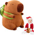 Emoin Capybara Plush Toys - Kawaii 9 Inch Capybara Plushie with Turtle Backpack, Soft Doll for Baby Boys Girls