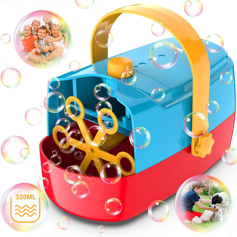 Bubble Machine - Durable Automatic Bubble Blower for Kids, 18000+ Big Bubbles Per Minute for Indoor & Outdoor Parties