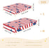 CZXW 52" 28" Vintage American Stars Crib Sheets Fitted x Natural Cotton Soft & Breathable for Baby Crib Mattress