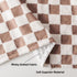 FIGEPO Soft Black and White Checkered Baby Blankets for Unisex Girls or Boys Breathable Gender Neutral Nursery Double
