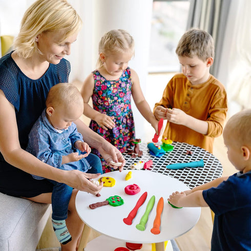 Set 8 2+ Aoriher of Triangle Grip Geometric Patterns Stampers for Ages Fun Easy to Hold Paint and Dough Stampers