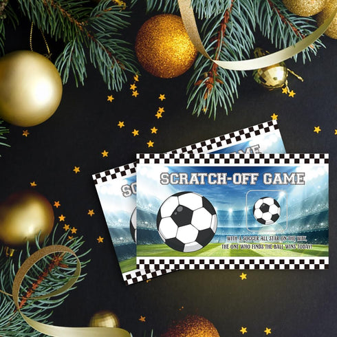 50 Pack Soccer Scratch Off Game, Baby Shower Birthday Party Lottery Card, Gifts for Soccer Lovers, Group Games