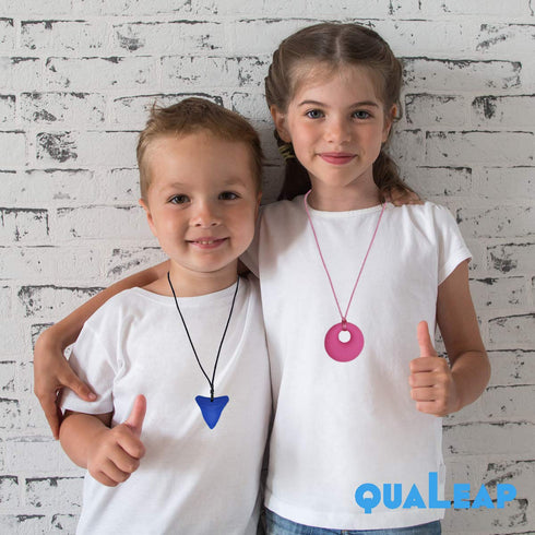 Xtra Tough (XT) Shark Tooth Chew Necklace for Kids - Chewing Teether Necklace for Autism Sensory