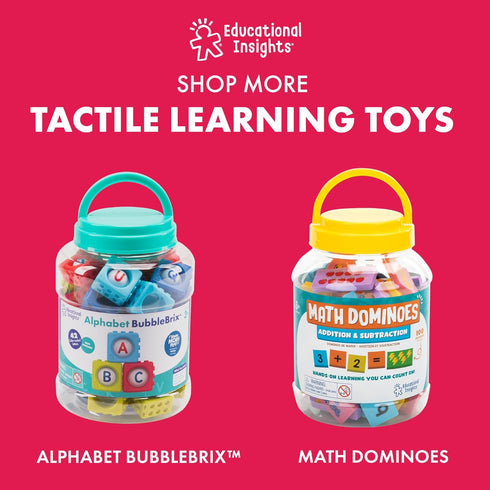 Educational Insights Number BubbleBrix - Toddler Learning Toys, Fidget Popper, Learn Numbers, Gift for Kids Ages 3+