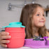 Easy Learn Drink and Snack Set – Toddler Straw Learning Cup, Silicone Baby Cup, Training Straw Cup for Baby + Toddler