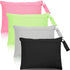 Shappy 4 Pieces Wet Dry Bag for Baby Cloth Diapers Wet Diaper