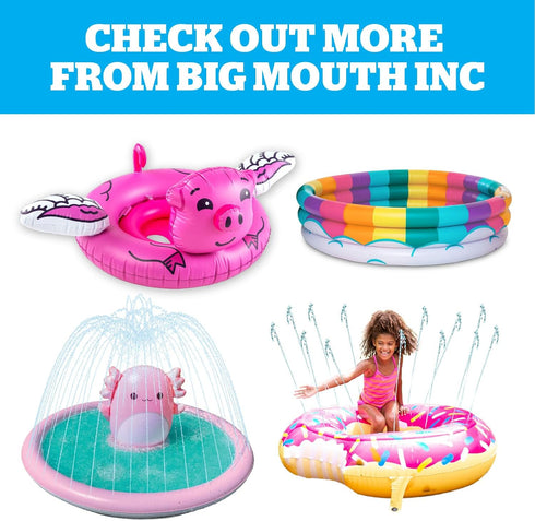 BigMouth Inc Splash Pad Sprinkler, Outdoor Water Toy for Kids, Strawberry Design for Summer Fun