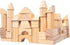 Wooden Blocks Set - 100 Pc Natural Wood Building Block Toys, Great Gift for Kids, Indoor Activity