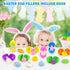 24 24 Easter Egg Fillers Basket Essentials for Kids, PCS Mochi Squishy Fidget Toys Gifts W/ Plastic Eggs, Easter Party