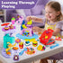 60 3 1 Sets 3-4-8, Playset Aprilwolf PCS in Dough for Kids Ages Art Crafts Dough Tools Kit, Unicorn Hair Stylist, Ice