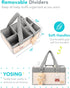 YOSING Diaper Caddy Organizer for Changing Table, Newborn Caddy for Car Travel, Nursery Storage and Car Organizer