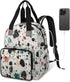 Eativisa Backpack-Multi-functional Terrazzo style Diaper Bag mother and baby bag Thermal compartment USB charging port